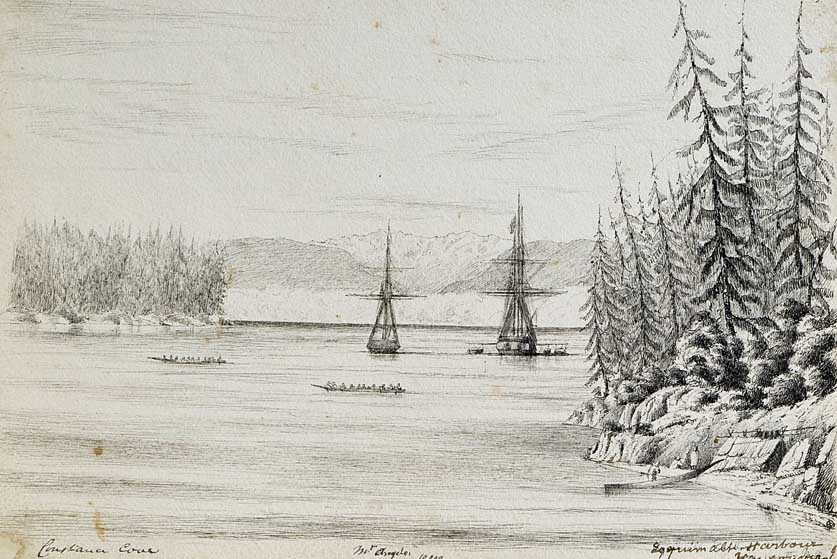 A Lekwungen Herring Fishing site in Esquimalt Harbour.